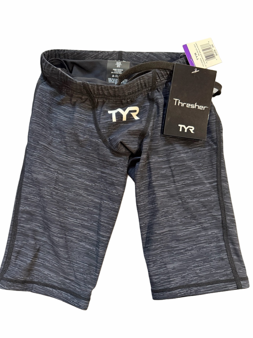 TYR Men Size 20 Thresher Tech Suit Swim Races Jammer Triathlon Pool Open Water